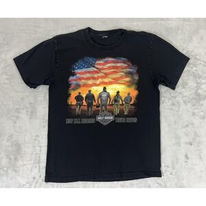 Harley-Davidson Shirt Mens Medium Black Not All Heroes Wear Capes Las Vegas 2014